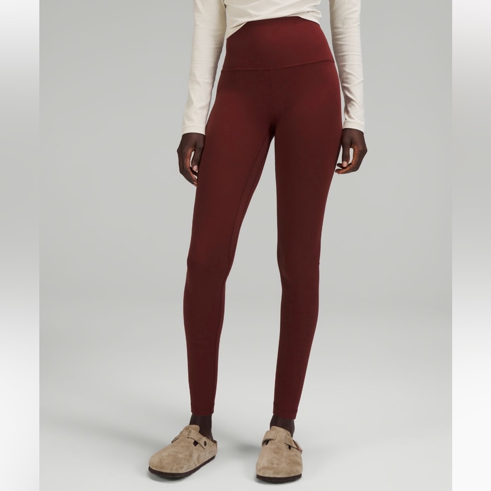 443. Lululemon Align HR right in red merlot